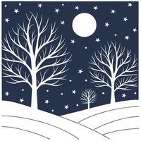 Winter nights seamless pattern with moonlit snow starry skies and icy textures for a cool magical winter night design concept as Cool winter night pattern with moonlit snow starry Dynamics Set 2 vector