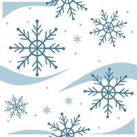 Winter snow seamless pattern with snowdrifts icy blue tones and frosty accents for a cool winter feel concept as Cool winter snow pattern with snowdrifts and frosty blue tones for Dynamics vector