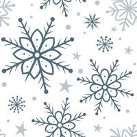 Winter snow seamless pattern with sparkling ice crystals soft snowflakes and frosty patterns for a magical winter look concept as Magical winter snow pattern with sparkling ice cry Dynamics vector