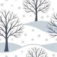 Winter whites seamless pattern with fluffy snow icy branches and frosty landscapes for a crisp winter atmosphere concept as Crisp winter whites pattern with fluffy snow icy branche Dynamics vector