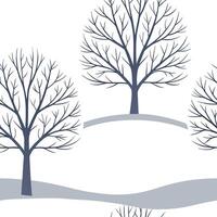 Winter whites seamless pattern with snowflakes frosted trees and soft snow for a serene peaceful winter design concept as Serene winter whites pattern with snowflakes frosted trees Dynamics Set 5 vector