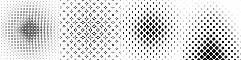 Geometric abstract black and white pattern collection vector