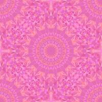Seamless abstract mosaic mandala ornament pattern background vector