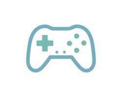 Simple, minimalist illustration of a game controller. Perfect for websites, apps, or presentations related to gaming, esports, or technology. vector
