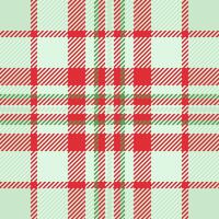 Vibrant red green plaid pattern. Festive, cheerful design ideal for holiday projects, textile prints, wrapping paper, or backgrounds. Classic texture evokes warmth tradition. vector