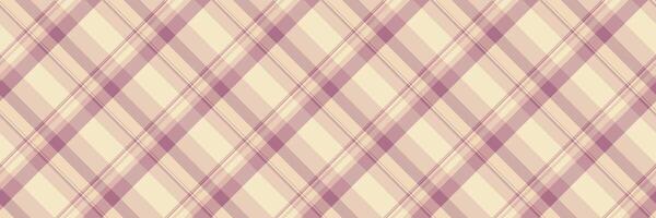 Elegant diagonal plaid pattern in soft beige and mauve tones. Perfect for textile designs, wallpapers, or website backgrounds. Subtle texture evokes a feeling of warmth and sophistication. vector