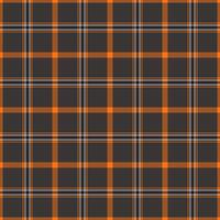 Holiday pattern tartan textile, majestic fabric check texture. Variation background plaid seamless in dark and orange colors. vector