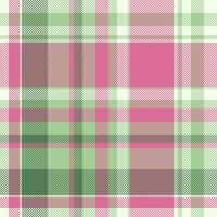 Daisy tartan texture, scrap background plaid check. Customize textile seamless pattern fabric in light and pale violet red colors. vector