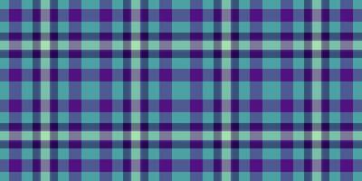 Vibrant teal and purple plaid pattern. Perfect for textile design, website backgrounds, or fashion projects. Clean, modern aesthetic with a subtle vintage feel. vector