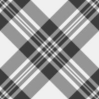 Stylish monochrome plaid pattern, perfect for textile design, website backgrounds, or fashion illustrations. Its clean lines and geometric design offer a modern and versatile aesthetic. vector