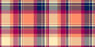 Periodic plaid seamless tartan, marketing fabric textile check. Hippy pattern background texture in red and light colors. vector