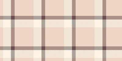Linen background texture , invite seamless check pattern. Platform tartan fabric plaid textile in light and old lace colors. vector