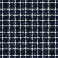 Classic navy blue and white plaid pattern. Perfect for textile design, apparel, and website backgrounds. Elegant and timeless, this repeating texture evokes feelings of warmth and tradition. vector