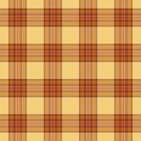 Post background tartan, decorating fabric plaid textile. Interior pattern check texture seamless in orange and amber colors. vector