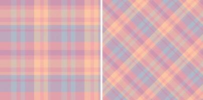 Fabric check texture of tartan seamless with a pattern plaid textile background. Set in coffee colors for decorative napkins, dinner parties. vector