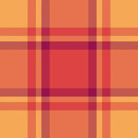 Warmth background tartan fabric, jpg pattern seamless texture. Creativity textile plaid check in orange and red colors. vector