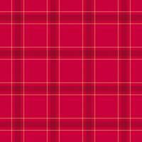 Vibrant red and gold plaid pattern. Perfect for festive designs, apparel, or website backgrounds. vector