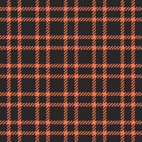 Platform fabric plaid tartan, garment pattern seamless texture. Decorative background textile check in dark and red colors. vector