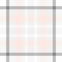 Sixties textile texture tartan, birthday fabric seamless. Textured pattern background plaid check in white and misty rose colors. vector
