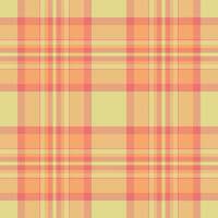 Hotel tartan seamless , collection textile plaid pattern. Masculine fabric check background texture in orange and red colors. vector