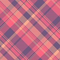 Variation texture fabric seamless, graceful tartan plaid textile. Argyle background check pattern in red and pastel colors. vector