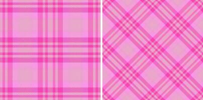 Check tartan pattern of texture background with a plaid textile fabric seamless. Set in fashionable colors. Messy stripe art. vector