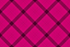 Pure pattern background seamless, marketing check plaid textile. Thin tartan texture fabric in pink color. vector