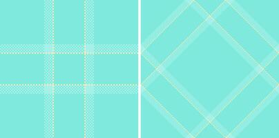 Texture seamless tartan of plaid check with a fabric pattern background textile. Set in sky colors for herringbone patterns in fashion and design. vector