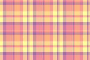 Soft pastel plaid pattern in peach, yellow, and lavender. Ideal for textile design, backgrounds, or website templates. Evokes feelings of warmth, calmness, and gentle femininity. vector