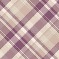 Styled background tartan, plain fabric texture check. Rural plaid pattern seamless textile in light and pink colors. vector