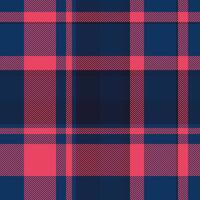 Collage plaid fabric seamless, satin check textile pattern. Marriage background tartan texture in blue and dark colors. vector