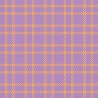 Mixed textile plaid texture, african fabric pattern background. Advertising check seamless tartan in pastel and orange colors. vector
