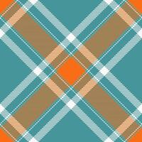 Majestic check tartan, many seamless plaid background. Age pattern texture textile fabric in cyan and bright colors. vector