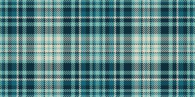 Diagonal check fabric, mat background pattern textile. Editable tartan texture plaid seamless in dark and teal colors. vector