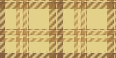 Crossed tartan background texture, romantic fabric check textile. National plaid seamless pattern in yellow and orange colors. vector