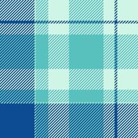 Business check seamless tartan, installing pattern textile plaid. Curve background fabric texture in light and teal colors. vector