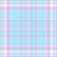 Carpet background plaid texture, curve fabric textile check. Quilt tartan pattern seamless in light and cyan colors. vector