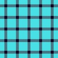 Professional background seamless, invite check tartan plaid. Luxury pattern fabric textile texture in cyan and black colors. vector