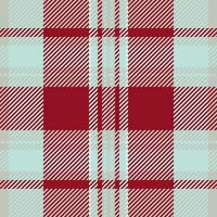 Blanket tartan check seamless, proud textile texture plaid. Furry fabric pattern background in grey and red colors. vector