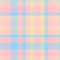 Nobility texture seamless plaid, factory pattern tartan . Window fabric background textile check in pink and light colors. vector