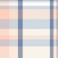 Scratched plaid check tartan, throw textile background . Softness fabric pattern seamless texture in light and white colors. vector