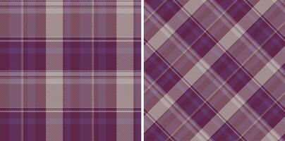 Seamless texture plaid of pattern tartan textile with a fabric check background. Set in night colors for colorful fashion choices in vibrant look. vector