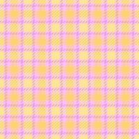 Group check fabric , soft plaid background seamless. Quality textile texture tartan pattern in light and light goldenrod colors. vector