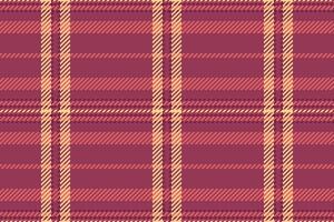Lumberjack tartan texture check, ethnicity plaid background . New year fabric textile seamless pattern in red and amber colors. vector