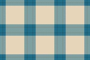 Elegant cream and teal plaid pattern. Perfect for textile design, apparel, home decor, or website backgrounds. vector