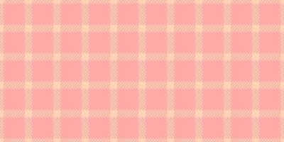 Delightful pastel pink and peach plaid pattern. Perfect for textile design, stationery, website backgrounds, or scrapbooking. Subtle yet stylish, this seamless texture offers a touch of elegance. vector