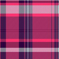 Vibrant pink and purple diagonal plaid pattern. Perfect for textile design, fashion, websites, or any project needing a bold, geometric texture. Seamless repeat for endless applications. vector
