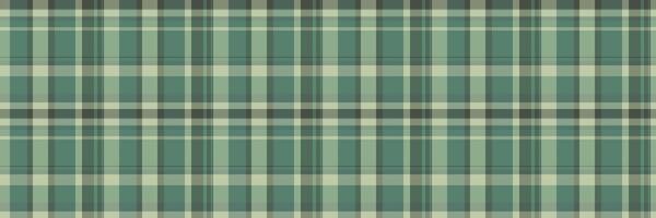Subtle textile tartan plaid, mat seamless check texture. Buffalo fabric pattern background in pastel and mint colors. vector