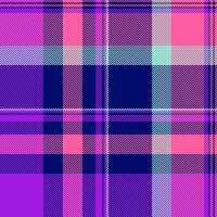 Customize background texture seamless, card plaid fabric pattern. Argyle tartan textile check in blue and violet colors. vector