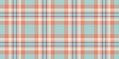 Sketching textile seamless tartan, harmony texture plaid background. Material check pattern fabric in pastel and white colors. vector